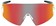 Optic Nerve FixeBLAST Sunglasses - Shiny Crystal Clear, Smoke Lens with Red Mirror 