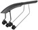 Topeak Tetrafender M2 Fender - Strap-on, Rear, Black 