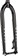Surly Dinner Fork - 27.5", 15x110mm Thru-Axle, 1-1/8" Straight Steerer, 420mm Axle To Crown, Steel, Black 