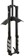 Manitou Dorado Expert Suspension Fork - 27.5", 203 mm, 20 x 110 mm, 47 mm Offset, Straight Steerer, Black, Gen 2
