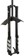 Manitou Dorado Comp Suspension Fork - 27.5", 203 mm, 20 x 110 mm, 47 mm Offset, Straight Steerer, Black, Gen 2