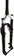 Manitou R8 Pro Suspension Fork - 29", 120 mm, 15 x 110 mm, 44mm Offset, Crown Lockout, Black/Silver 