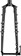 Surly Disc Trucker Fork - 26", 1-1/8" Straight, 100x12 mm Thru-Axle, Steel, Disc, Black 