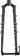 Surly Disc Trucker Fork - 700c, 1-1/8" Straight, 100x12 mm Thru-Axle, Steel, Disc, Black 