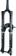 Manitou Mezzer Pro Suspension Fork - 27.5", 180 mm, 15 x 110 mm, 44 mm Offset, Black 