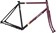 All-City Gorilla Monsoon Frameset - 650b, Steel, Charred Berry, 52cm 