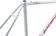 Ritchey Swiss Cross Frameset - 700c, Steel, White, Large 