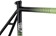 All-City Zig Zag Frameset - 700c, Steel, Honeydew Bling, 52cm 