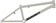 Sunday Wavelength BMX Frame - 21.25" TT, Cool Gray