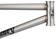 Sunday Discovery BMX Frame - 21" TT, Matte Raw