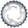 Gates Carbon Drive CDX CenterTrack 3-Lobe SureFit™ Rear Sprocket - 24t, Shimano/SRAM 3-Lobe, Silver