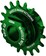 Wheels Manufacturing SOLO-XD XD/XDR Single Speed Conversion Kit - 18t, For SRAM XD/XDR Freeubs, Green