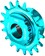 Wheels Manufacturing SOLO-SPLINE Micro Spline Single Speed Conversion Kit - 18t, For Shimano Micro Spline Hub Bodies, Teal