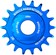 Wheels Manufacturing SOLO-SPLINE Micro Spline Single Speed Conversion Kit - 18t, For Shimano Micro Spline Hub Bodies, Blue