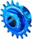 Wheels Manufacturing SOLO-SPLINE Micro Spline Single Speed Conversion Kit - 18t, For Shimano Micro Spline Hub Bodies, Blue