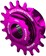 Wheels Manufacturing SOLO-SPLINE Micro Spline Single Speed Conversion Kit - 18t, For Shimano Micro Spline Hub Bodies, Purple