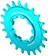 Wheels Manufacturing SOLO-SPEED Cog - 21t, Fits SOLO-SPLINE and SOLO-XD kits, Teal