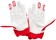 100% Itrack Gloves - Red, Large