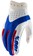 100% Itrack Gloves - Red/White/Blue, Large
