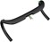 Deda Elementi Superzero DCR Drop Handlebar - Aluminum, 44cm, 31.7mm, Black, Internal Cable Routing 