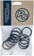 Problem Solvers Headset Stack Spacer - 25.4, 5mm, Aluminum, Black, Bag of 10 