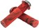 DMR DeathGrip Flanged Grips - Thin, Lock-On, Marble Red 