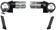 microSHIFT Bar End Shifter Set, 8-Speed Road, Double/Triple, Shimano Compatible, Black