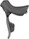 SRAM Force AXS HRD eTap Shift/Brake Lever and Hydraulic Disc Brake Caliper - Left/Front, Flat Mount, 20mm Offset, Iridescent Gray/Blk, D2