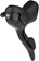 microSHIFT R9 Left Drop Bar Shift Lever - Triple, Shimano Compatible, Black