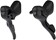 microSHIFT R7 Drop Bar Shift Lever Set - 2 x 7-Speed, Shimano Compatible, Black