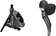 Shimano GRX ST-RX810 Shifter/Brake Lever with BR-RX810 Hydraulic Disc Brake Caliper - Left/Front, 2x, Flat Mount Caliper