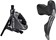 Shimano GRX ST-RX815 11-Speed Di2 Right Drop-Bar Shifter/Hydraulic Brake Lever with BR-RX810 Flat Mount Caliper, Pre-Bled 1700mm Hose