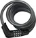 ABUS Tresor 6512 Combination Coiled Cable Lock: 180cm x 12mm With Mount, Black