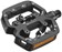 LOOK GEO TREKKING ROC Pedals - Single Side Clipless with Platform, Chromoly, 9/16", Black