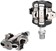 Garmin Rally XC110 Power Meter Pedals - Dual Sided Clipless, Alloy, 9/16", Black, Pair, Single-Sensing, Shimano SPD
