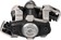 Garmin Rally XC200 Power Meter Pedals - Dual Sided Clipless, Alloy, 9/16", Black, Pair, Dual-Sensing, Shimano SPD 