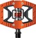 Crankbrothers Double Shot 2 Pedals - Single Side Clipless with Platform, Aluminum, 9/16", Orange