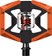 Crankbrothers Double Shot 2 Pedals - Single Side Clipless with Platform, Aluminum, 9/16", Orange