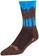 SockGuy Treeline Wool Socks - 6", Brown/Blue, Small/Medium
