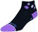 SockGuy Channel Air Daisy Classic Low Socks - 2", Black/Purple, Women's, Small/Medium