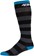 45NRTH Midweight Stripe Knee Wool Sock - Black, Large 