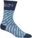 45NRTH Snow Band Lightweight Wool Sock - Light Blue/Blue, Large