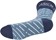 45NRTH Snow Band Lightweight Wool Sock - Light Blue/Blue, Large