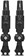 Muc-Off Big Bore Lite Tubeless Valve Stems - Small, 30mm, Black