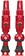 Muc-Off Big Bore Lite Tubeless Valve Stems - Small, 30mm, Red