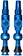 Muc-Off Big Bore Lite Tubeless Valve Stems - Medium, 35mm, Blue
