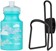 MSW Kids Water Bottle and Cage Kit - Clouds w/ Black Cage 