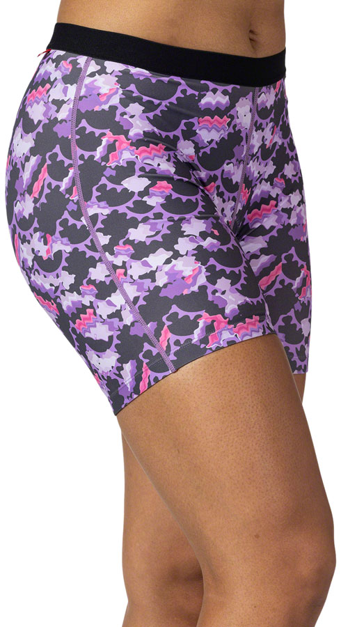 Terry Mixie Liner Shorts - Purple Rings, X-Large 