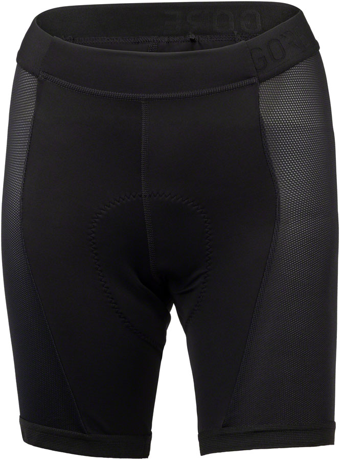 GORE C3 Liner Short Tights+ - Black, Women's, Small, 4-6 | Bikeparts.Com