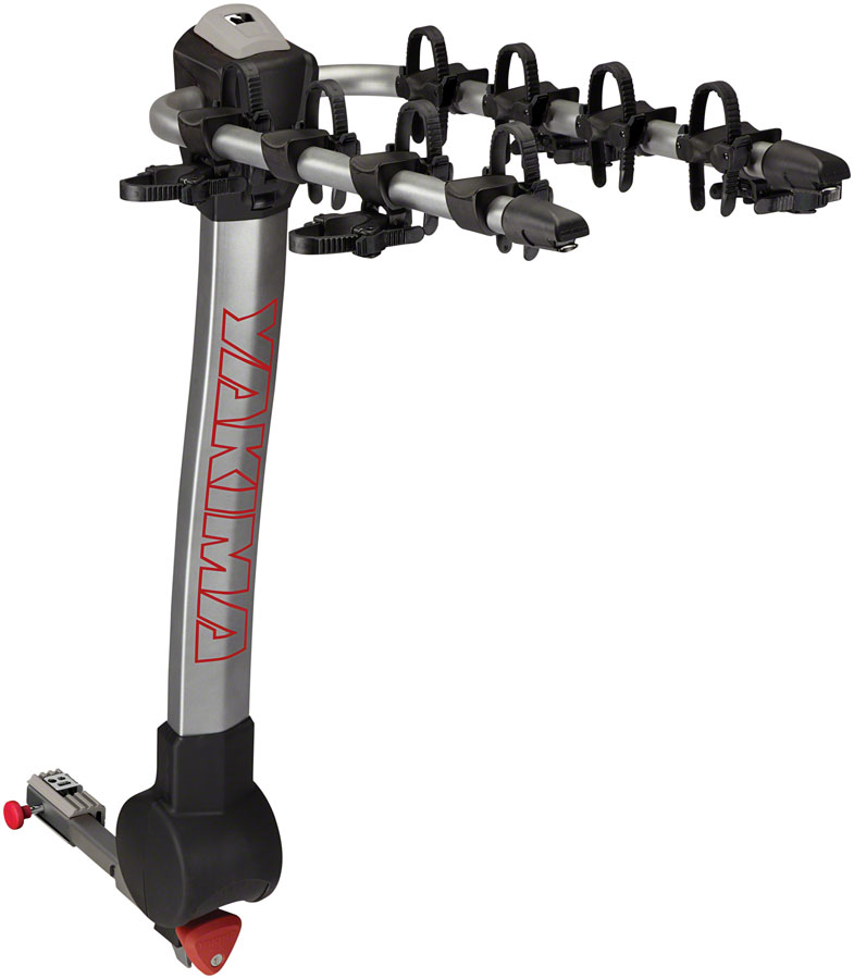 Yakima RidgeBack Hitch Bike Rack - 4-Bike, 1-1/4", 2" Receiver, Silver 